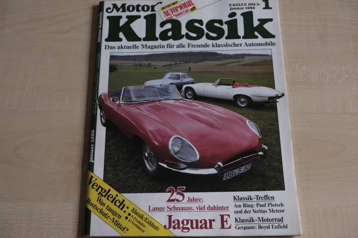 Deckblatt Motor Klassik (01/1986)